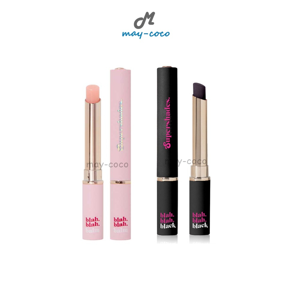 ถูก/แท้/มีไลฟ์ ลิป SuperShades Blah Blah Balm Blah Blah Black ลิปบาล์ม เปลี่ยนสี ปากฉ่ำ บำรุง