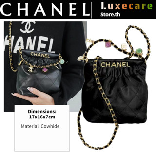 【2023】ชาแนล👜Chanel 23P Women/Shoulder Bag กระเป๋าโซ่/กระเป๋าถัง/กระเป๋าชาแนล/กระเป๋าร่อซู้ล