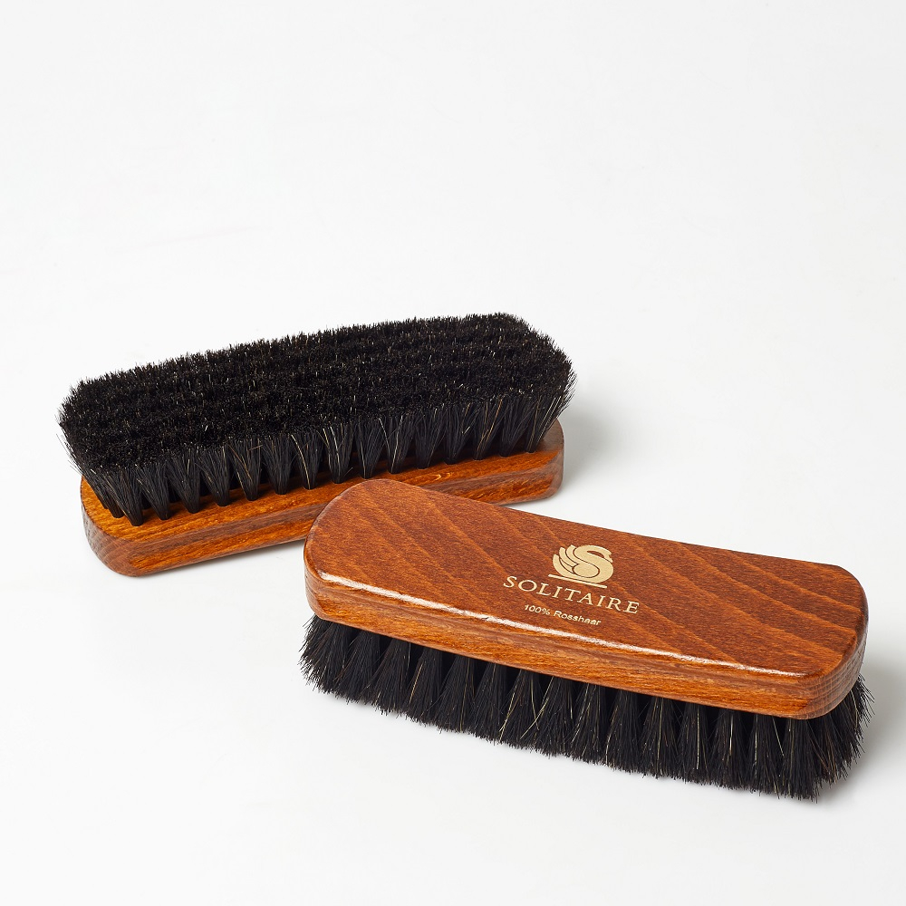SOLITAIRE Horsehair Brush โซลิแทร์ แปรงขนม้าแท้ 100% (ขนสีดำ)