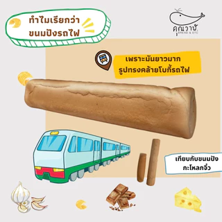 ขนมปังรถไฟ (ขนมปังกะโหลกจิ๋ว) โอเพ่นท๊อป XS+แบบแพ็ค หั่น 3, 3.5,4และ 5 มิล ขนมปังคุณวาฬ ปังเนยกรอบ