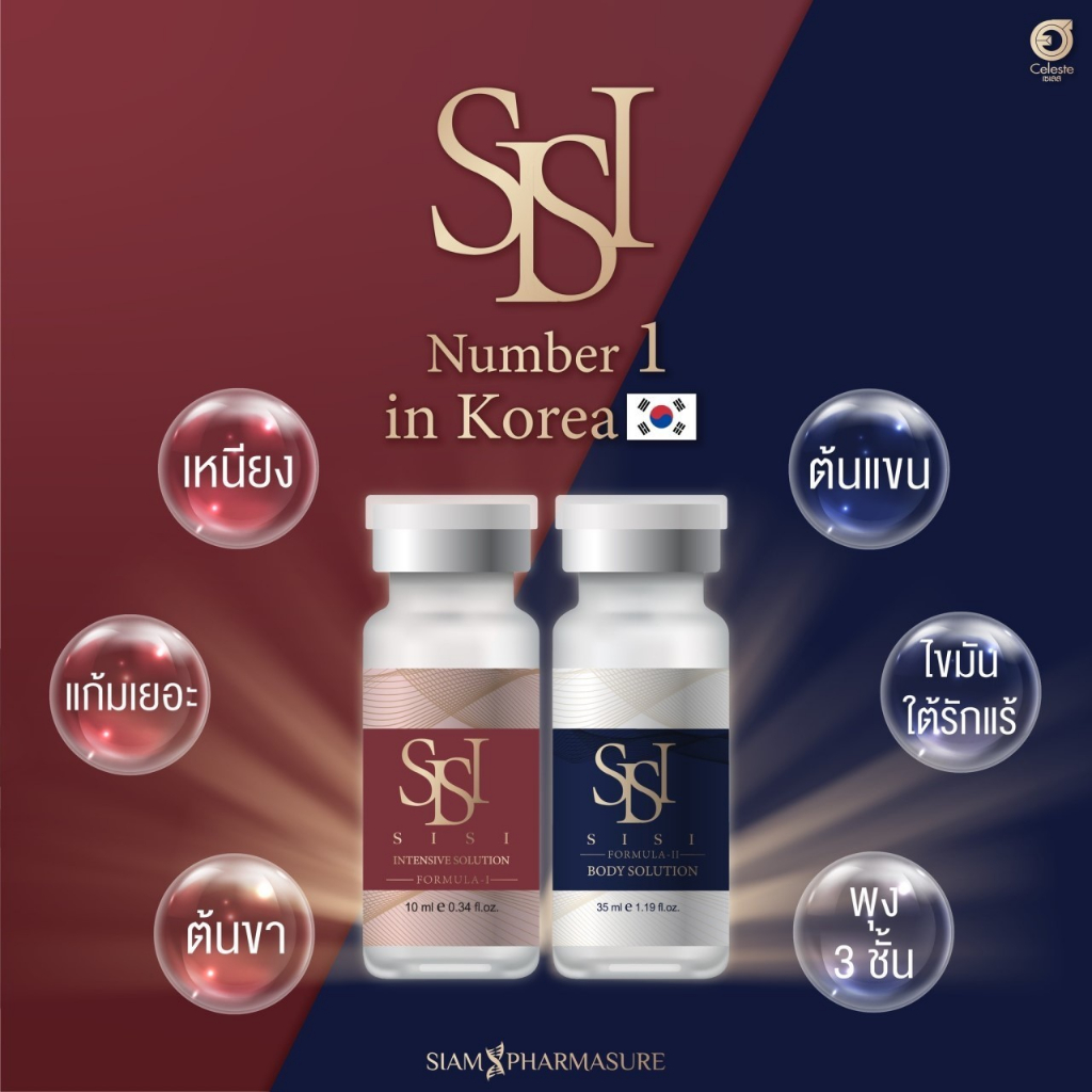 SISI FACE / BODY Solution ของแท้100%  มี อย ไทย