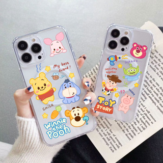 เคสโทรศัพท์ซิลิโคน TPU เคสใส เคสแม่เหล็ก เคสลายการ์ตูนน่ารัก สําหรับiPhone 15 11 14 13 12 Pro max X XS MAX XR SE 7 plus