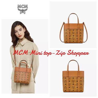 MCM Mini top-Zip Shopper กระเป๋าช็อปเปอร์ขนาดกะทัดรัด