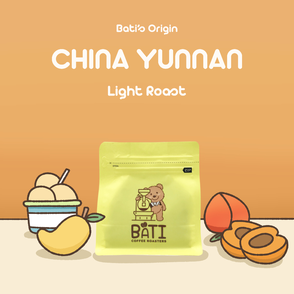 Bati Coffee Roasters เมล็ดกาแฟ คั่วอ่อน - BATI'S CHINA YUNNAN【Single Origin｜Washed｜Light Roast】