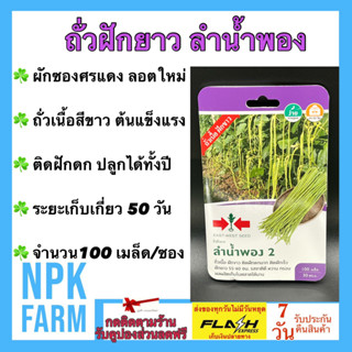 ผักซอง ศรแดง ถั่วฝักยาว ลำน้ำพอง จำนวน 100 เมล็ด/ซอง เมล็ดพันธุ์ ลอตใหม่ ถั่วเนื้อ เมล็ดสีขาวล้วน ผลผลิตสูง