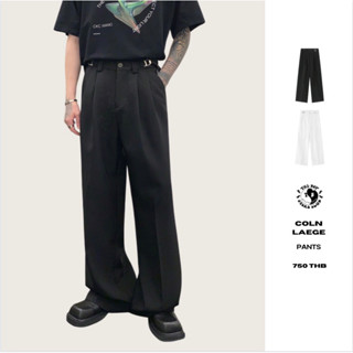 THEBOY-COLN LARGE PANTS กางเกงสแล็คทรงกระบอกใหญ่