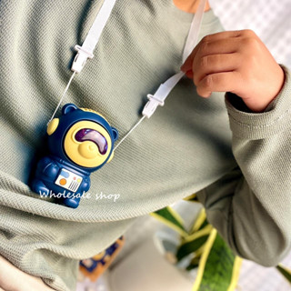 พัดลมคล้องคอ Space Bear Mini Fan พัดลมน้องหมีนักบินอวกาศ แบบชาร์จ USB ลมแรง เสียงเงียบ พกพาสะดวก แบตอึดใช้ได้นาน