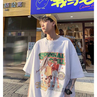 เสื้อยืด Oversize แบรนด์ Call me again®️ Oversize แท้💯 ผ้านิ่ม ใส่ง่าย ใส่สบาย  ลาย Special สกรีนอย่างเท่