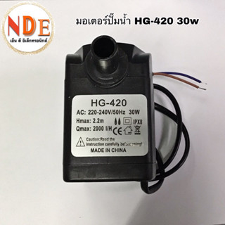 ปั๊มน้ำพัดลมไอน้ำ รุ่นHG-420 30w  ใช้ไฟ220v