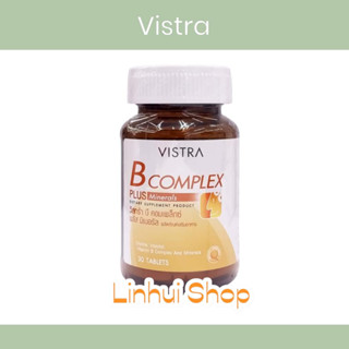 Vistra B Complex Plus Minerals วิตามินบีรวม 30 เม็ วิตามินบี รวม