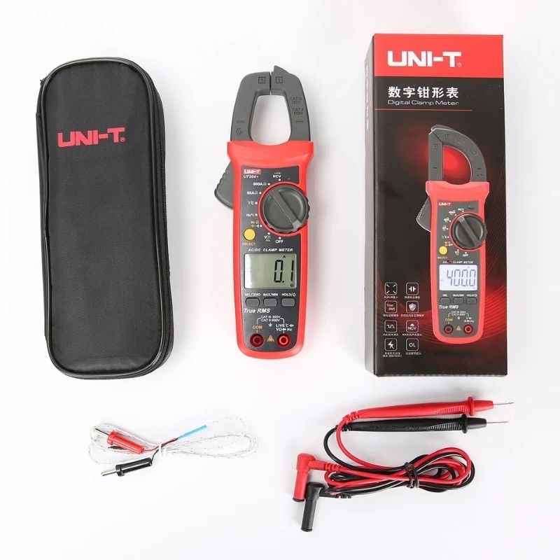 คลิปแอมป์ UNI-T UT204+ 600A/AC 600A/DC  คลิปแอมป์  UNI-T UT204+ Mini Digital Clamp Meter มิเตอร์วัดไ