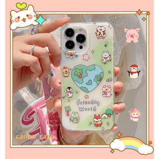 🎁ส่งของขวัญ🎁เคสไอโฟน สำหรับ 11 14 for iPhone Case 13 12 Pro Max น่าสนใจ การ์ตูน น่ารัก กันกระแทก เคสนิ่ม เคสโทรศัพท์