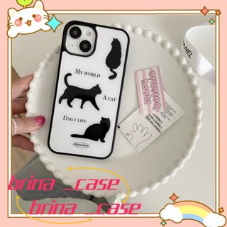 ❤️ส่งของขวัญ❤️ เคสไอโฟน 11 12 13 14 Pro Max แมว การ์ตูน กราฟฟิตี สาวน่ารักหัวใจ ฤดูร้อน Case for iPhone ป้องกันการตก