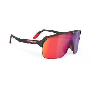 Rudy Project รุ่น Spinshield Air Black Matte / Multilaser Red แว่นกันแดดทรงสปอร์ตเล่นกีฬา ปั่นจักรยาน แฟชั่นไลฟ์สไตล์