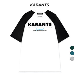 Karants เสื้อยืด Oversize Cotton 100% เสื้อยืดผู้ชายและผู้หญิง ไม่จางหาย เย็น - KR36