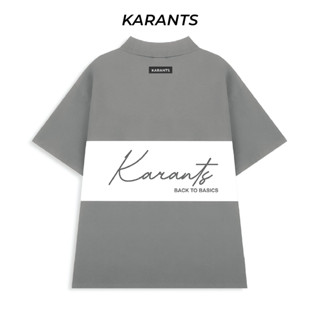 Karants เสื้อโปโล Polo Cotton 100% เสื้อยืดคอปกผู้ชาย เสื้อยืดสตรีมีปก Local Brand - KR14