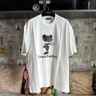 LV micky Tshirt เสื้อยืดสีขาว