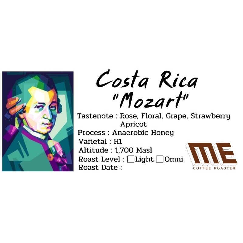 เมล็ดกาแฟ Costa Rica Musician Series “Mozart” ราคา ถูกที่สุด ดีลบีเคเค แกลเลอรีภาพที่ 2