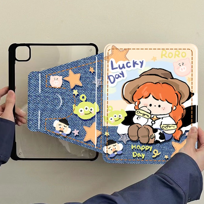 เคสไอแพดตั้งได้ gen7/8/9/10 360rotation pro11 2018/20/21/22 มีที่ใส่ปากกา air4/5 แอร์10 9 เคสแทปเลต เจน10 2