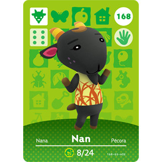 Animal Crossing Amiibo cards ของแท้ Series 2 No. 168