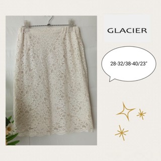 💖💚กระโปรงผ้าลูกไม้  มือสอง 💦งานใหม่สวย💦แบรนด์ GLACIER  💚ราคา 119 บาท   💚