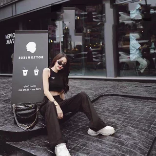 SGH0178 ชุดเซท 2 ชิ้น เสื้อแขนกุด+กางเกงขายาว งานฮิตมาก