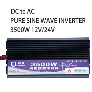 CJ inveter 3500W รุ่น12V/24V อินเวอร์เตอร์เพียวซายเวฟ inverter pure sine wave ราคาโรงงาน อินเวอร์เตอร์