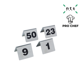 PRO CHEF SIGN NUMRER แผ่นป้ายตัวเลข 1-50 รุ่น PRC1-TK-SNT