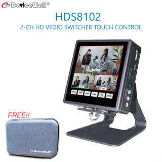 DeviceWell HDS8102 2-CH Portable HD Video Switcher หน้าจอทัชสกีน แถมฟรี Devicewell Case