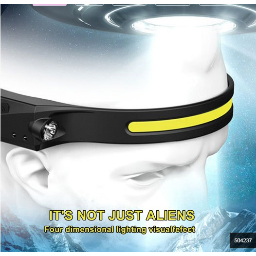 แบบชาร์จUSB COB LED กันน้ํา ไฟฉายคาดหัว ไร้สาย พร้อมไฟ 4 โหมด สําหรับกลางแจ้ง