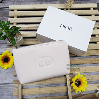 กระเป๋า ผ้า Dior Trousse Pouch สีแดง และ สีขาว-ครีม ใบเล็ก สุดหรู