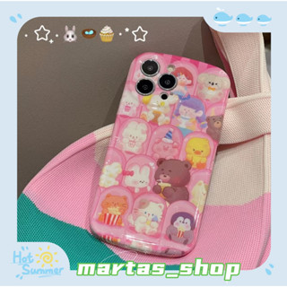 ❤️ส่งของขวัญ❤️ เคสไอโฟน 11 12 13 14 Pro Max สาวน่ารักหัวใจ หวานสวย แฟชั่น เรียบง่าย ฤดูร้อน Case for iPhone สาวน่ารักหัว