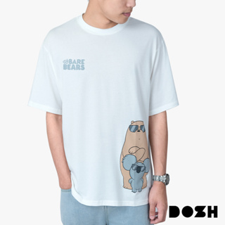 DOSH OVERSIZED SHORT SLEEVE T-SHIRTS WE BARE BEARS เสื้อยืดโอเวอร์ไซส์ FBBMT5043-OW