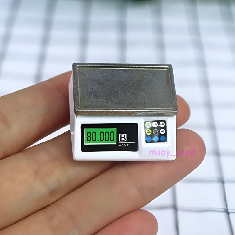 B88 ของเล่นตุ๊กตา ของจิ๋ว ตาชั่ง ตาชั่งน้ำหนัก เครื่องชั่ง dollhouse