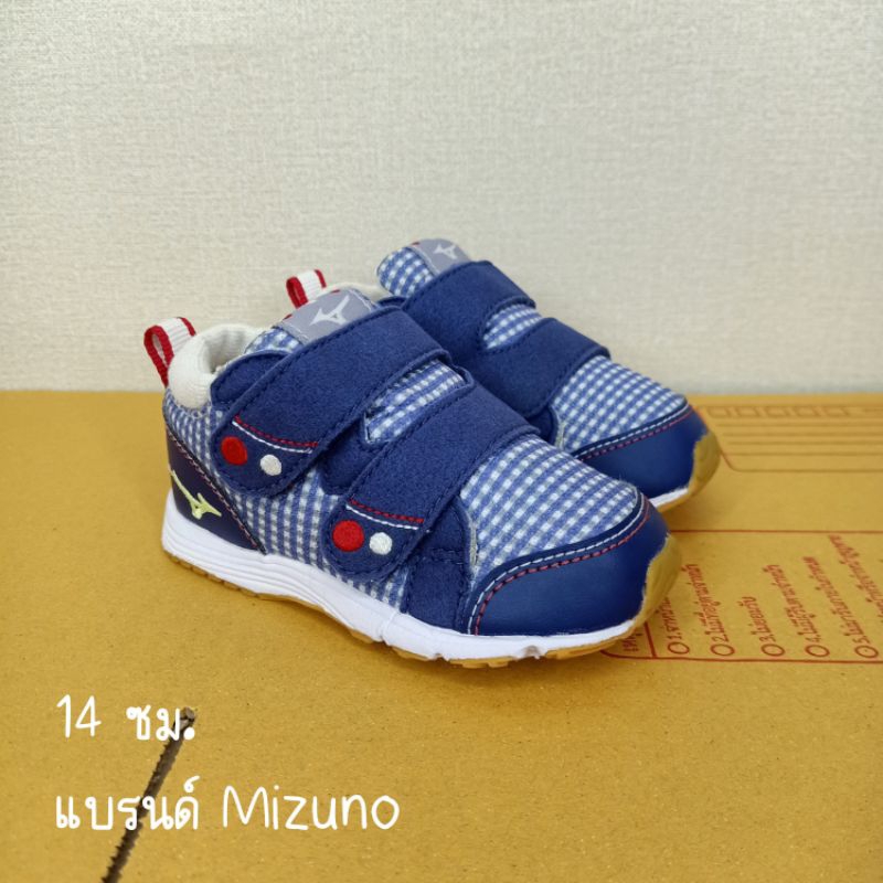 รองเท้าเด็กแบรนด์แท้มือสอง - Mizuno/Size 14 ซม.