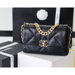 Chanel 19 Handbag Lambskin (เทพ)VIP  📌หนังอิตาลีนำเข้างานเทียบแท้