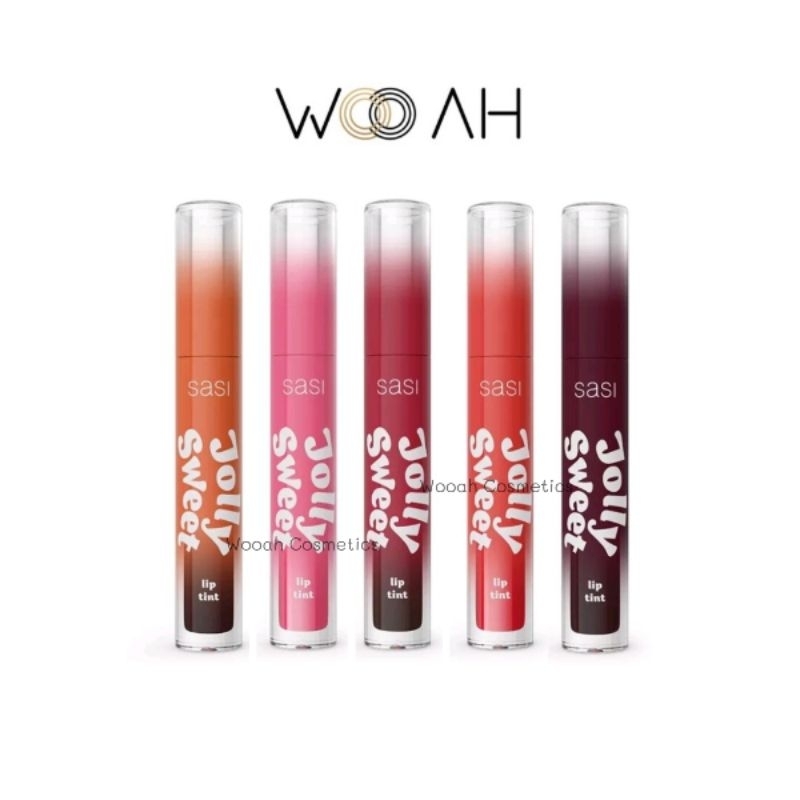 (สีใหม่) ลิปทินท์ Sasi Jolly Sweet Lip Tint ศศิ ลิปทินท์เนื้อเจลลี่ จอลลี่ สวีท ติดทน สีชัด