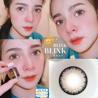 💗ตาโตแบบตุ๊กตา Blink Blink บิ๊กอาย สวยปังมาก💗𝐁𝐢𝐠𝐞𝐲𝐞𝐬 คอนแทคเลนส์ Wink ค่าน้ำ46% รับตรงจากแบรนด์ กรองแสงUV สีเทา สีน้ำตาล