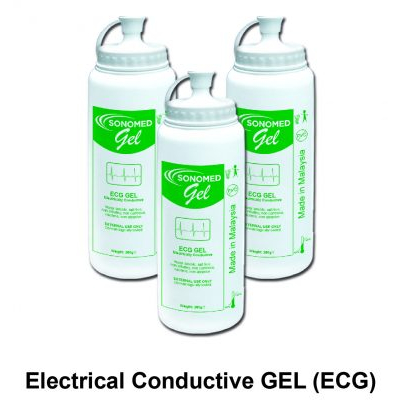 Health Monitors & Tests 135 บาท [พร้อมส่ง]เจลตรวจคลื่นไฟฟ้าหัวใจ ( 1 ขวด) ยี่ห้อ SONOMED  ECG Gel (Electrical Conductive Gel) Health