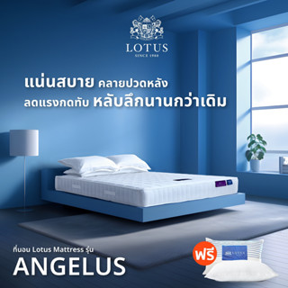 ราคาLOTUS รุ่น Angelus ที่นอนแก้ปวดหลัง สัมผัสแน่นสบาย นอนได้ทั้ง 2 ด้าน ผสานระบบนวดแผ่นหลัง ป้องกันไรฝุ่น หนา 10 นิ้ว