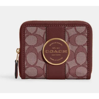 Lonnie Small Zip Around Wallet In Signature Jacquard