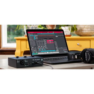 M-Audio M-Track Solo Audio Interface อุปกรณ์บันทึกเสียงร้อง เครื่องดนตรีบนคอมพิวเตอร์ จากตัวแทนในไทย