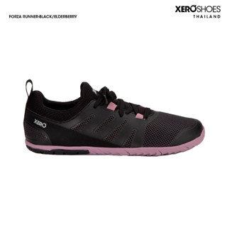 XERO SHOES Barefoot shoe รองเท้าผ้าใบรุ่น FORZA RUNNER ผู้หญิง สี Black / Elderberry รองเท้าวิ่ง FRW-BEB