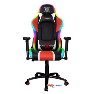 NUBWO X SERIES X113 RGB NBCH-X113 GAMING CHAIR (BLACK-RED) +ของแถม(กดเลือกเองนะคะ)