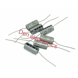 C หางหนู ￼1000uf 25v Capacitor หางหนู  85องศา (ราคาต่อชิ้น)