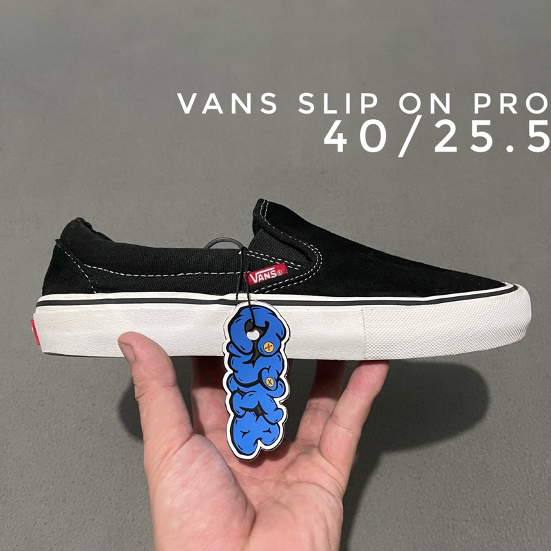 Vans Slip On PRO Black/White Size 7.5/40/25.5cm.