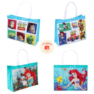 กระเป๋าว่ายน้ำ กระเป๋าพลาสติก ว่ายน้ำ กันน้ำ Toy Story Ariel Little Mermaid กระเป๋า