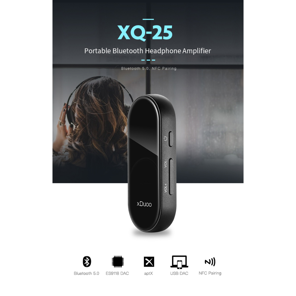 xDuoo XQ-25 Dac amp Bluetooth 5.0 รับประกันศูนย์ไทย รองรับ APTX , NFC และ USB DAC