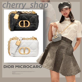 🍒ดิออร์  DIOR MICRO CARO BAG🍒ผู้หญิง / กระเป๋าสะพายข้าง🍒