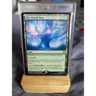 การ์ด MTG The World Tree Land Magic the gathering EDH รุ่น KHM สภาพ Nm